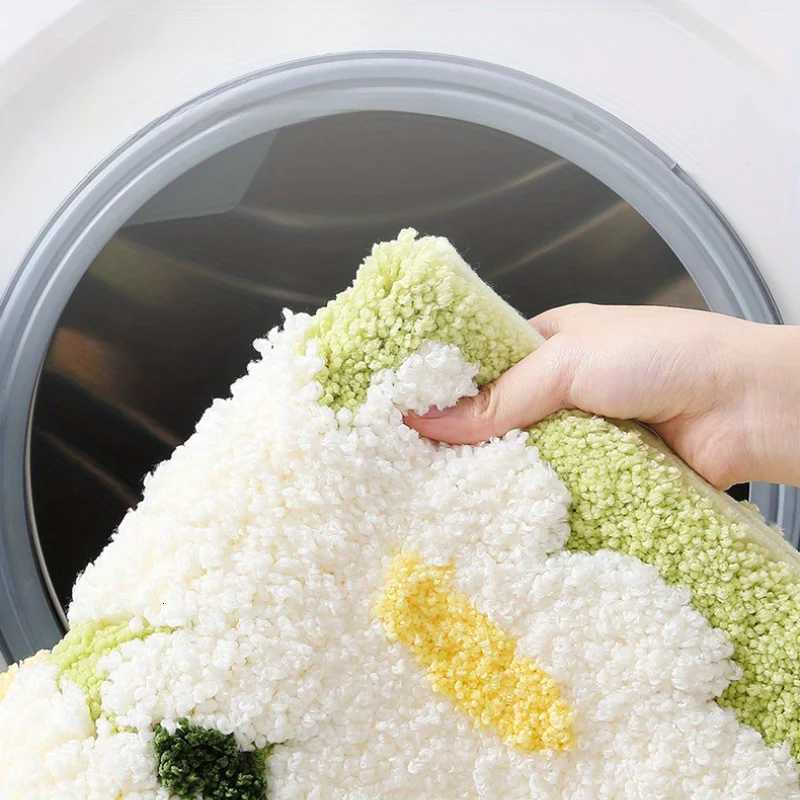 Floral Bathroom Rug Absorbent Quick-Dry Thickened Bath Mat for Home Decor Fresh Style Washable Bathroom Hygienic Floor Mat C251103