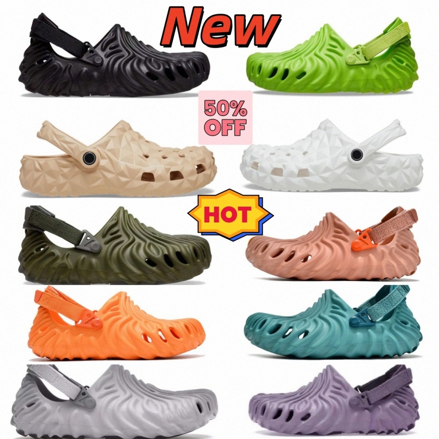 sandals classic women men slipper designer sandal Fingerprint slides slippers crock clogs sliders Sandale clog beach outdoor shoes Free sh H16e#