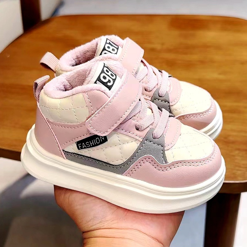 2024 Winter New Sneakers for Children Casual Shoes Boys and Girls Sport Basketball Shoes Umshop Antislip Toddler Baby s Outdoor Shoes Sizes 22 31 U010