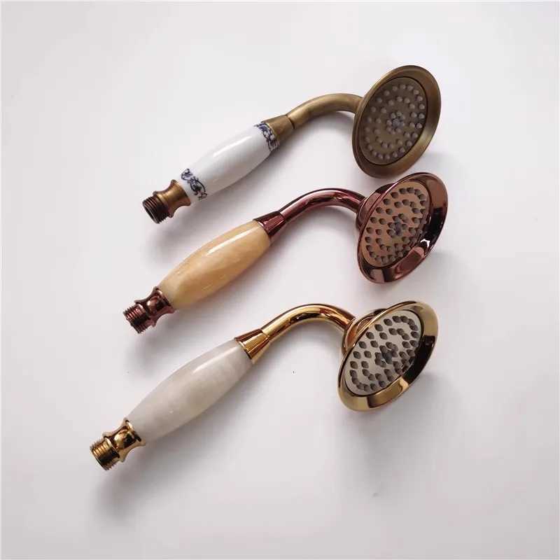 Bathro Accessories Rose Gold Hand Shower High Pressure Antique Water Output Antique Hand Shower Nozzle Water Y251103