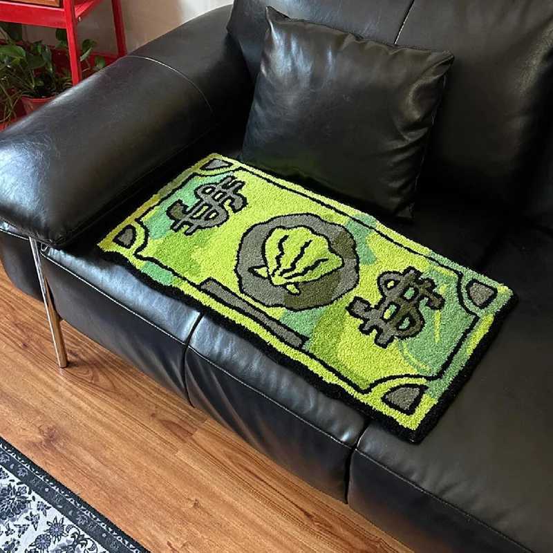 VIKAMA Creative Cartoon Coin Imitation Cashmere Carpet Soft Non-Slip Bathroom Floor Mat Home Decoration Porch Floor Mat C251103