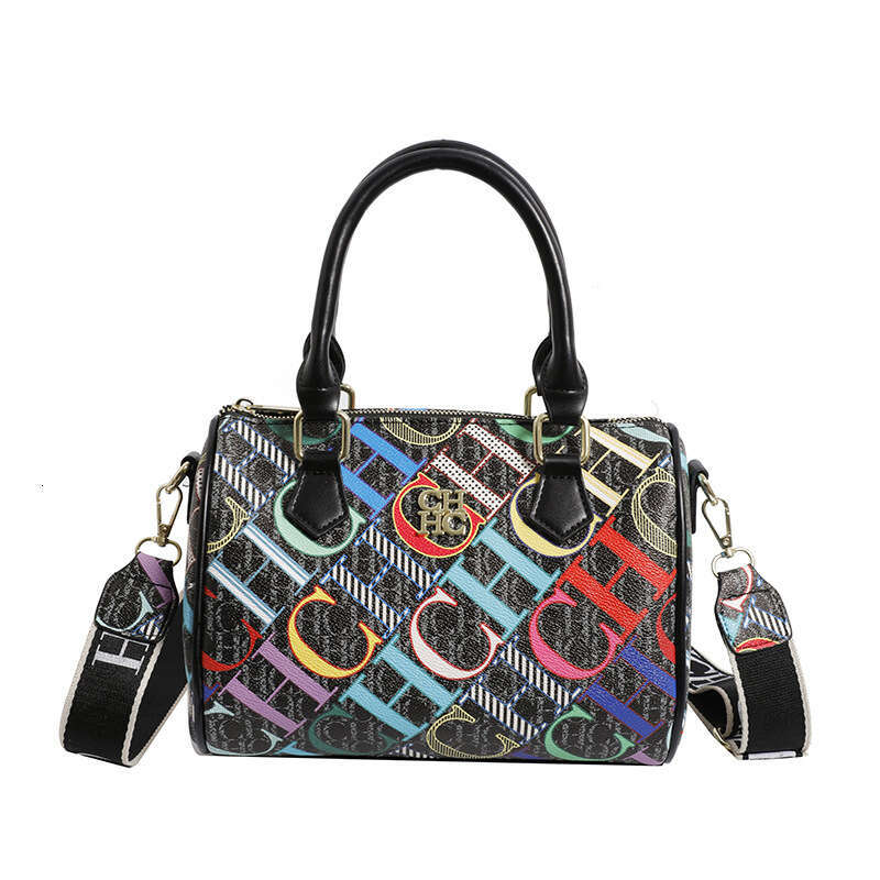 Women's Bags Beiquan CH Women's New Boston Pillow Bag Letter Printed Large Capacity Crossbody Handbag