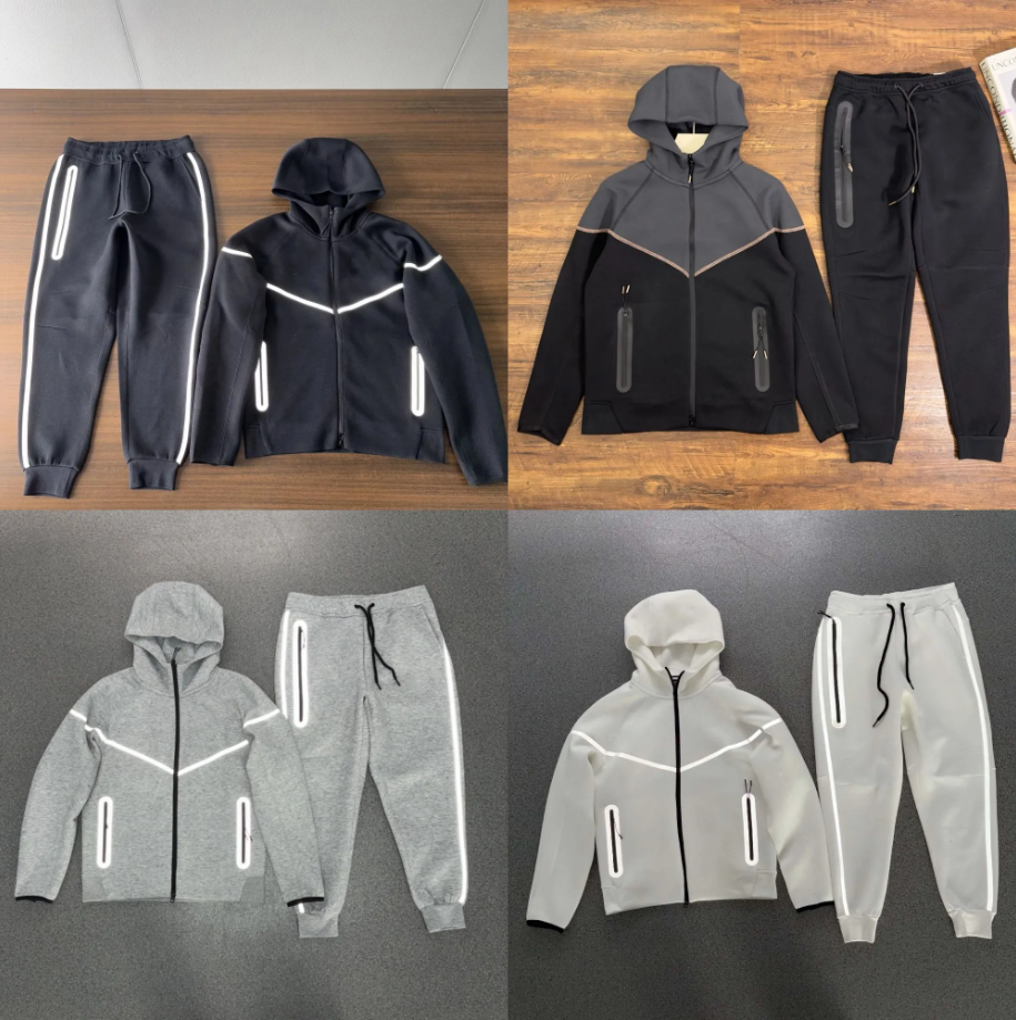 Men's Hoodies suits Tech Fleece Full Zip Tracksuit Sweatshirts Hoodies Pants Tracksuits Sports Jackets Space Cotton Trousers Tracksuit Bottoms Man Joggers