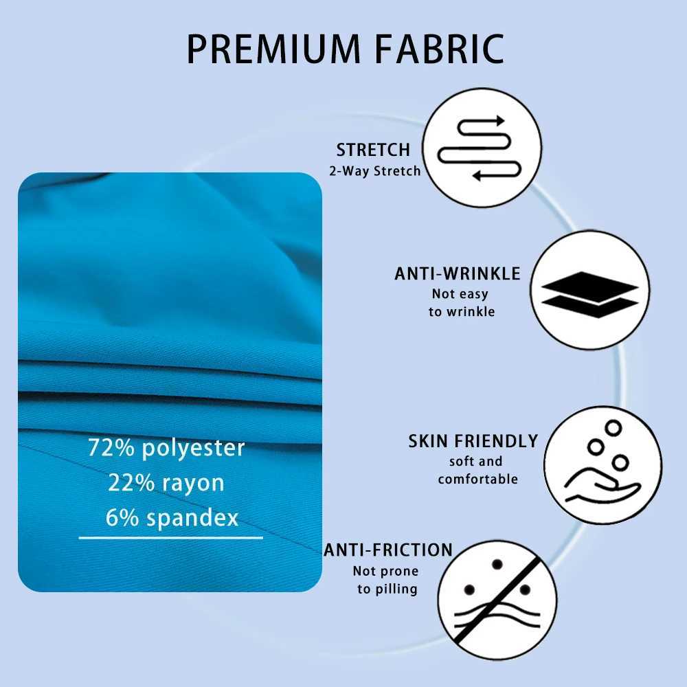 Anesthesiologist Workwear Hospital Surgical Uniforms Woman Medical Nursing Set Long Sleeve Top Pockets Pants Clinical Nurse Suit J251103