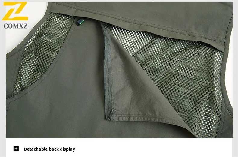 8xl Plus Size Mesh Vest Mens Spring Casual Fishing Quick Dry Sleeveless Work Jacket Outdoor Photographer Multi-pocket Waistcoat X250403
