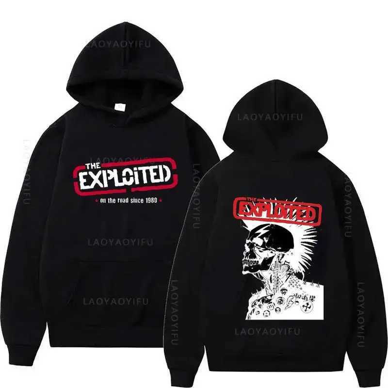 Hoodies THE EXPLOITED THeme Singer Graphic CloTHing Hooded Hip Hop Casual Unisex Autumn Winter Fleece Sweatshirts K251103