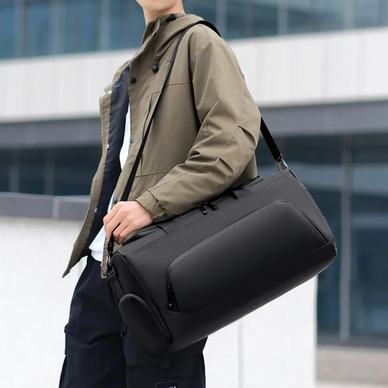 Sports Gym Bag Large Capacity HandbagPortable Travel Duffel Bag Multicompartment with Shoes StoragePerfect for VacationGym 251031