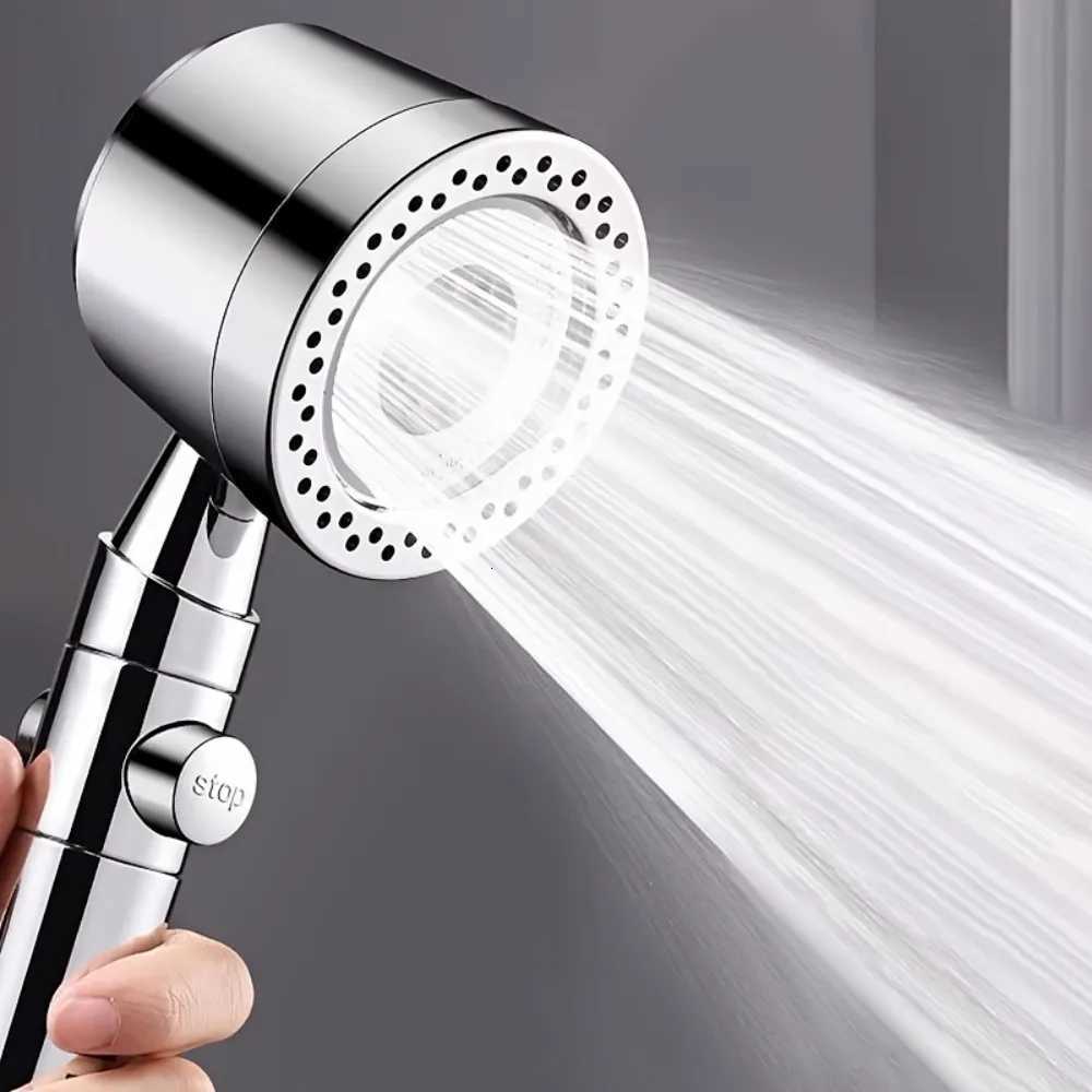 6 Modes High Pressure Shower ABS Water Saving Filter Shower Fall Resistance Bath Shower Nozzle Set with Stop Button Y251103