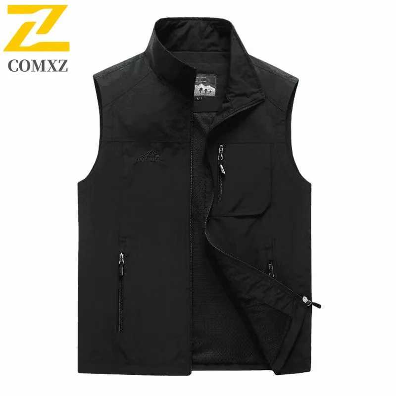 Gorpcore New Vest Men Casual Hiking Fishing Vests Mens 2025 Autumn Photographer Waistcoat Mesh Cargo Sleeveless Tool Jacket 7XL X250403