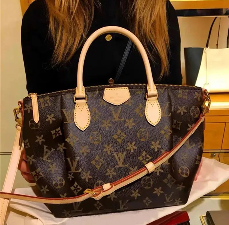Designer Women Shoulder Hobos Brown Old Flower The Tote Bag Letter Genuine Leather Bags Crossbody Handbag M48812 Lady Purse Luxurys Female backpack01