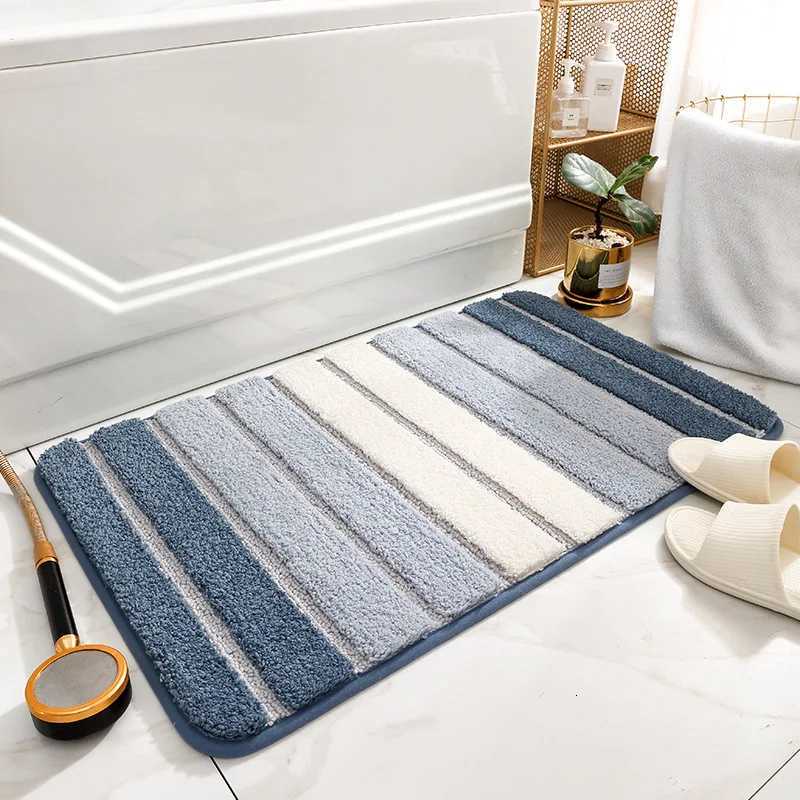 VIKAMAs Fresh And Clean Bathroom Floor Rug Imitation Cashmere Dirt-Resistant Bathroom Water-Absorbing Floor Mat For Home Decor C251103