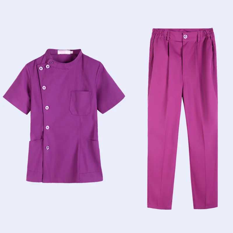 Nurses Longsleeved Womens Short Split Suit Dark Green Hemodialysis Operating Room Emergency Department Hospital Medical Work J251103