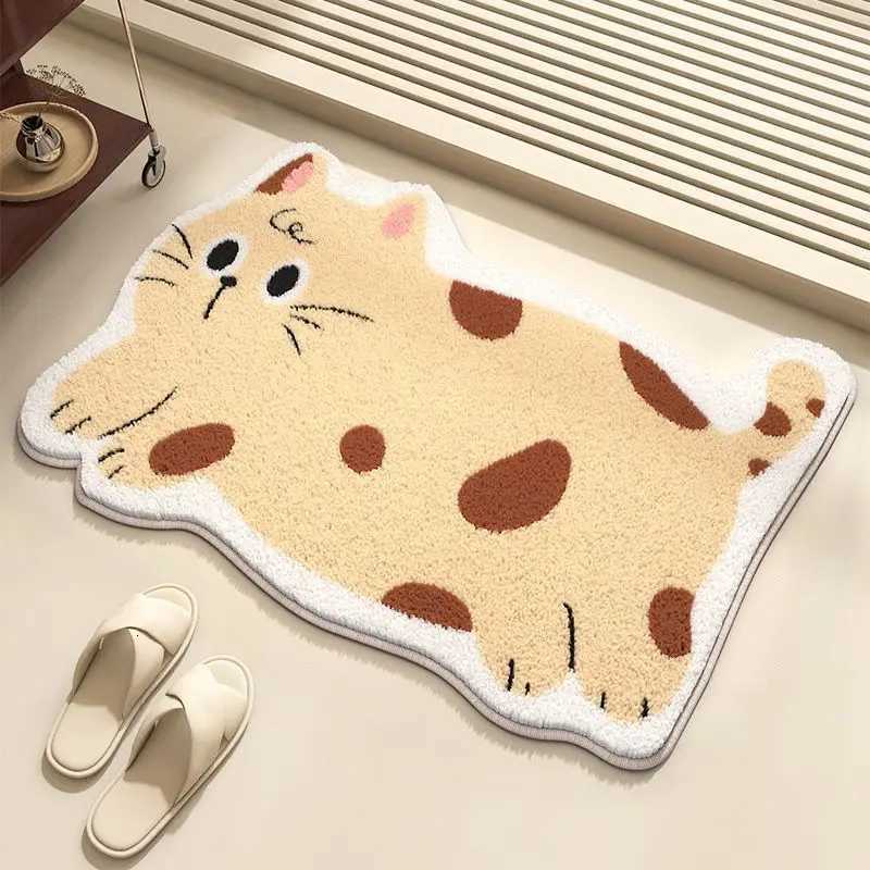 Good luck koi imitation cashmere floor mat bathroom absorbent non-slip mat toilet door foot mat toilet wear-resistant C251103