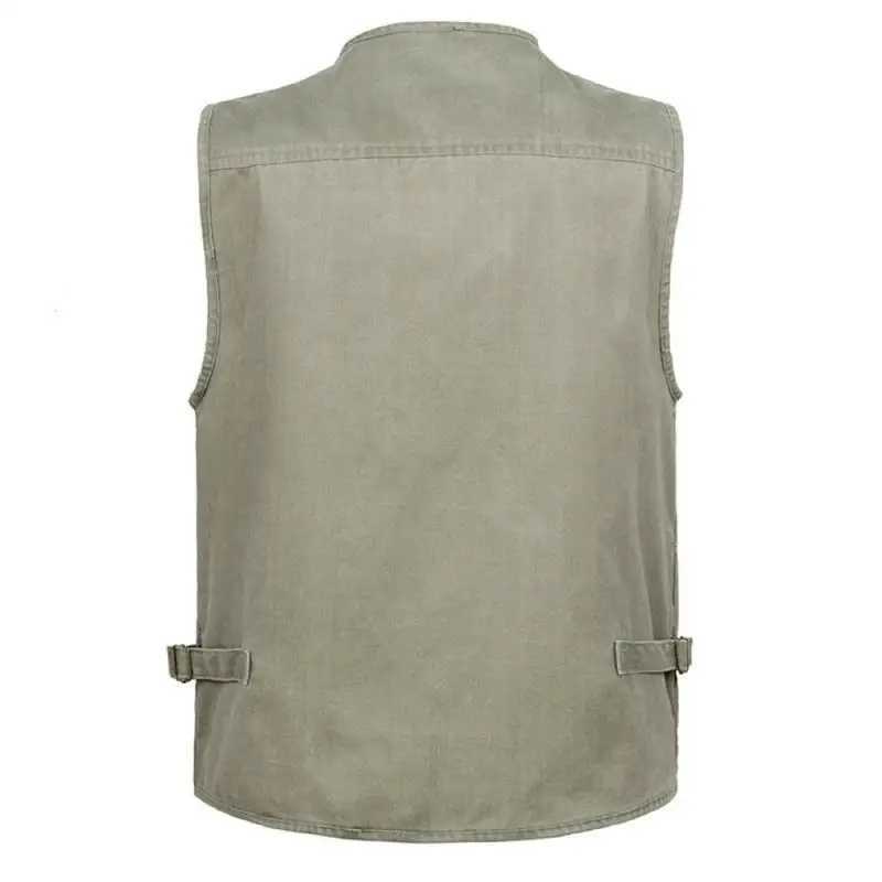 7Xl 6Xl New Male Casual Summer Big Size Cotton Sleeveless Vest with Many 16 Pockets Men Multi Pocket Photograph Waistcoat Sale X250403