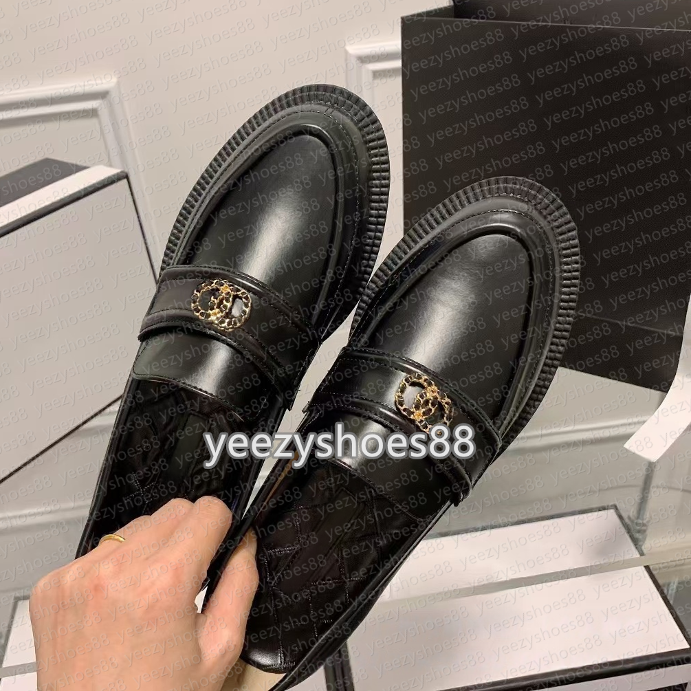 autumn womens designer leather retro fashion loafers shoes luxury womens stripe platform elevating small leather shoes dress shoes