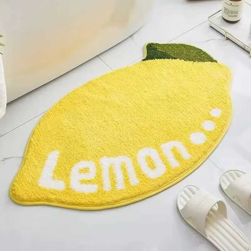 Small fresh fruit imitation cashmere toilet absorbent mat Bathroom toilet household carpet bedroom bedside foot mat C251103