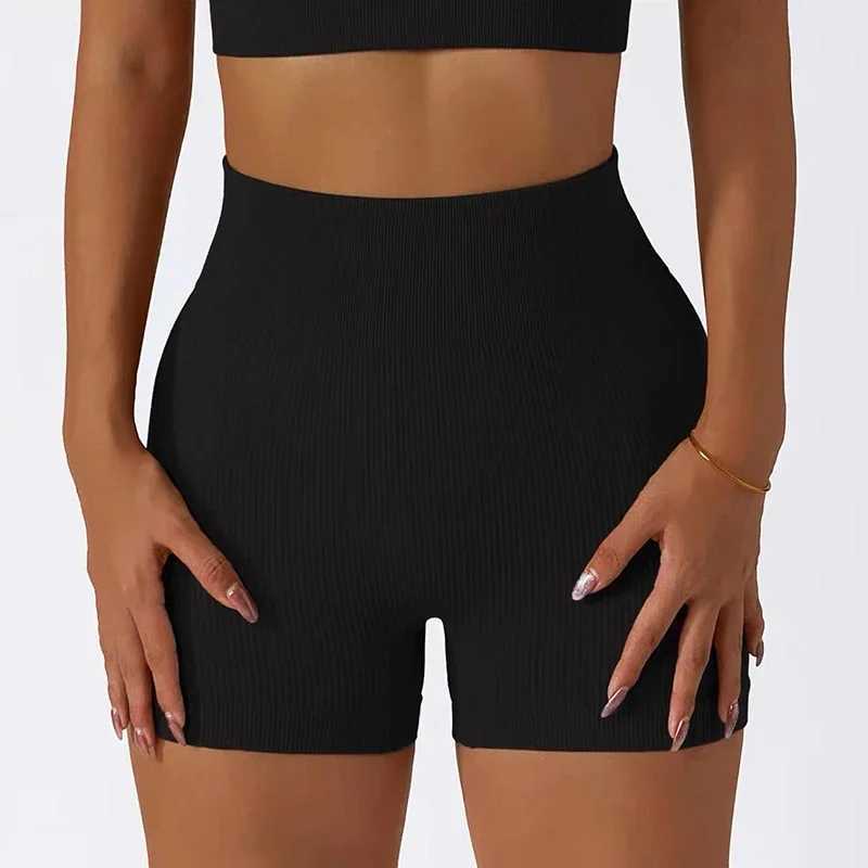 Women Thread Slim Shorts Seamless Elastic Shorts High Waist Hip Lifting Fitness Fashion Tights Gym Workout Cycling Yoga Shorts XJ250724
