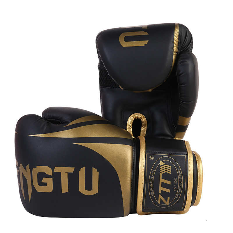 Professional Boxing Glove Thickened PU MMA Half-Finger Fighting Sanda Training Gloves Muay Thai Boxing Training Accessories 240112