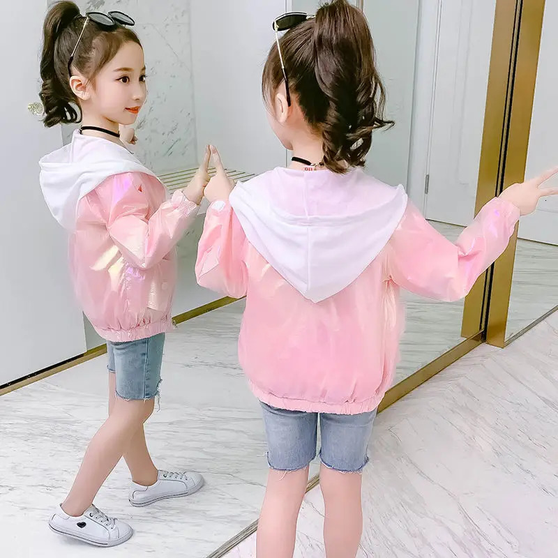 Girls summer sun protection jacket princess childrens casual clothing for ages 312 250325z