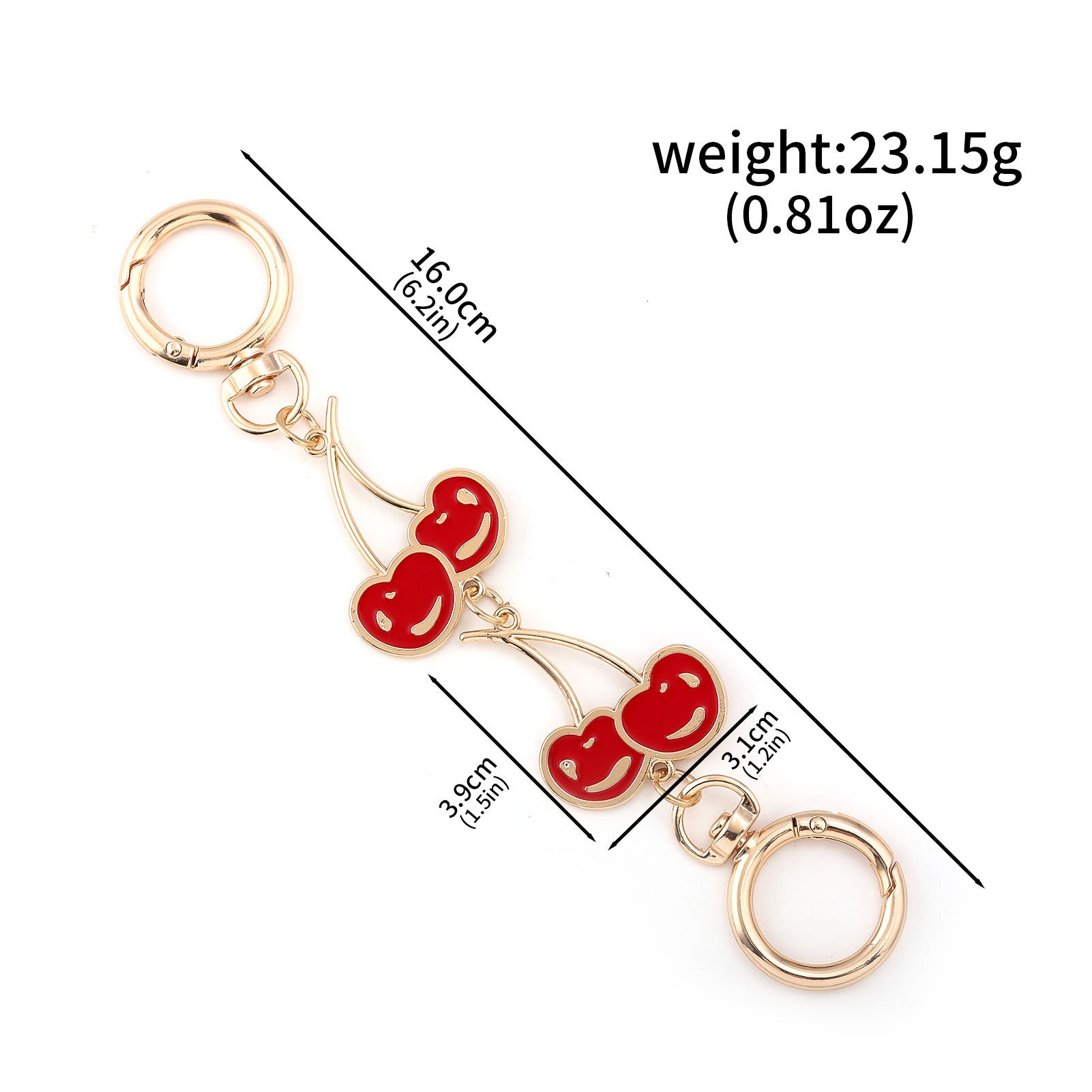 designer bag charm Mahjong Metal Underarm Modification Bag Chain Moon Strawberry Heart Pearl Extension Shoulder Strap Accessories keychain designer