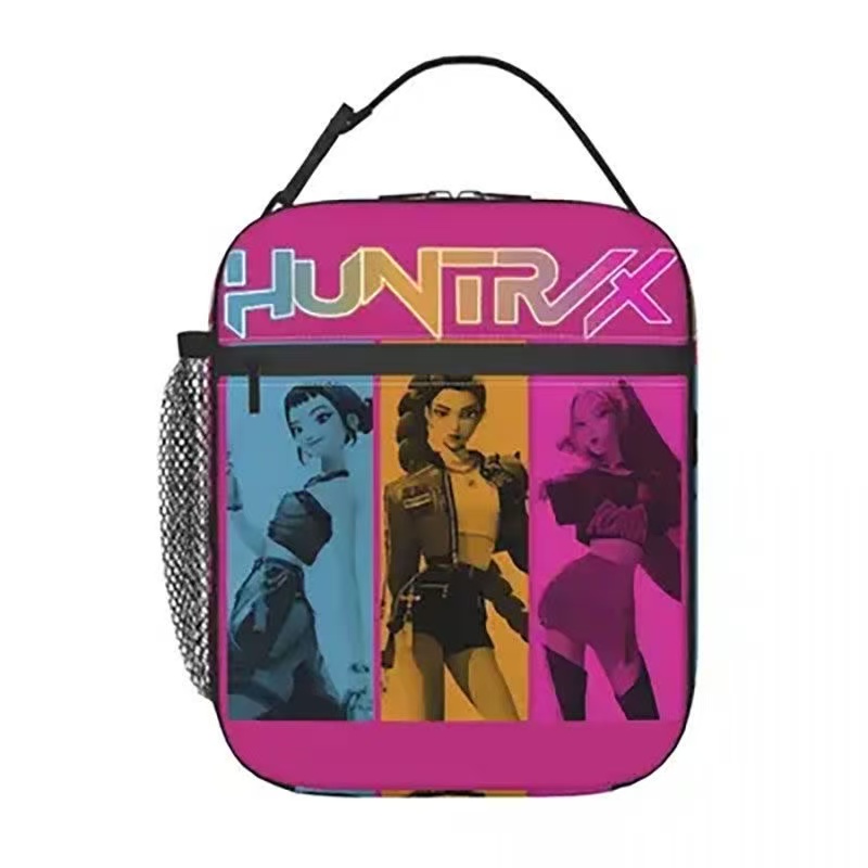 Kpop Demon Hunters Lunch Box Insulated Soft Bag Reusable Cooler Bag For Women Men Work Picnic Hiking picnic bag