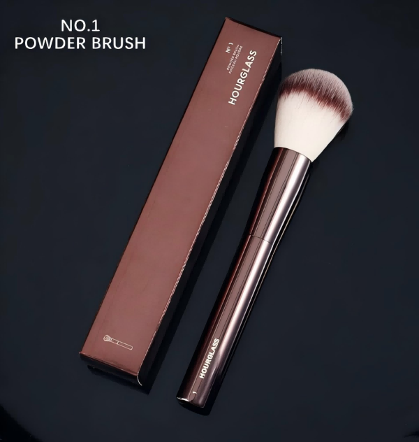 Hourglass Metal handle Makeup Brushes Face Powder Blush Foundation Contour Highlight Concealer brush Cosmetics Tools Brush