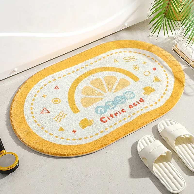 Small Fresh Floor Mats Soft Flowers Words Rugs Home Entrance Carpets Bedroom Toilet Bathroom Door Absorbent Non-Slip Foot Pad C251103