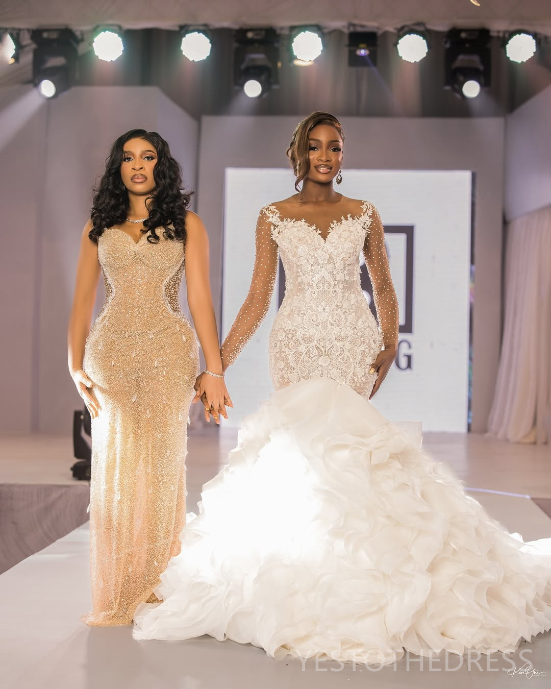 2025 Plus Size Mermaid Wedding Dress For Bride Long Sleeves Tiered Sheer Neck Illusion Long Sleeves Beaded Lace Tiered Tulle Wedding Gowns For Black W