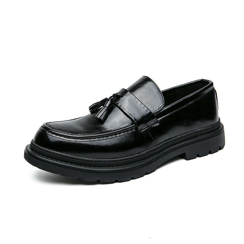 Large Business Tassel Small Leather 2024 Spring and Autumn New Edition British One Step Shoe Set Leg Fu Shoes for Men