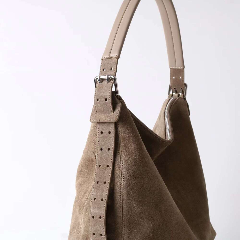Luxury Bag Designer New Upgraded Matte Casual Niche Design High-end Leather Bucket One-Shoulder Cross-Body Handbag