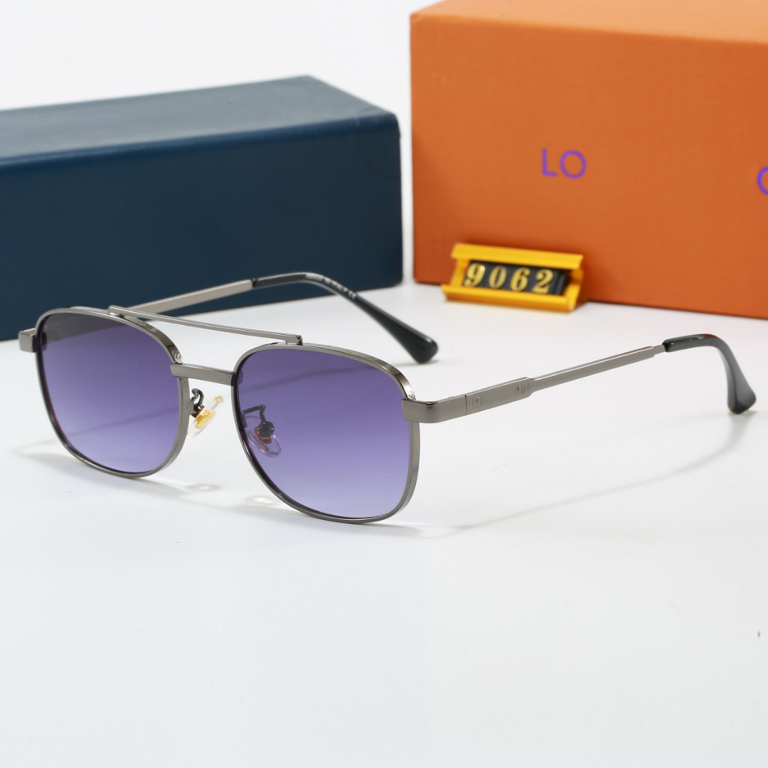 Luxury designer sunglasses Metal Retro designer for women letter fashion Beach shading UV protection polarized glasses gift with box nice