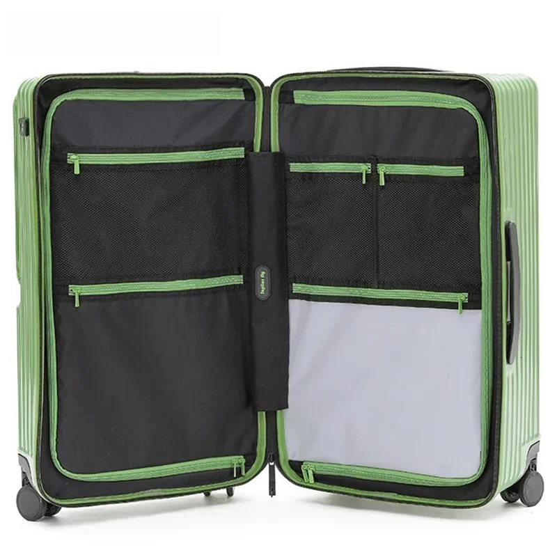 KLQDZMS High Quality 20"24"26"28"30 Inch Suitcase Front Opening Laptop Boarding Large Capacity Trolley Case Lage