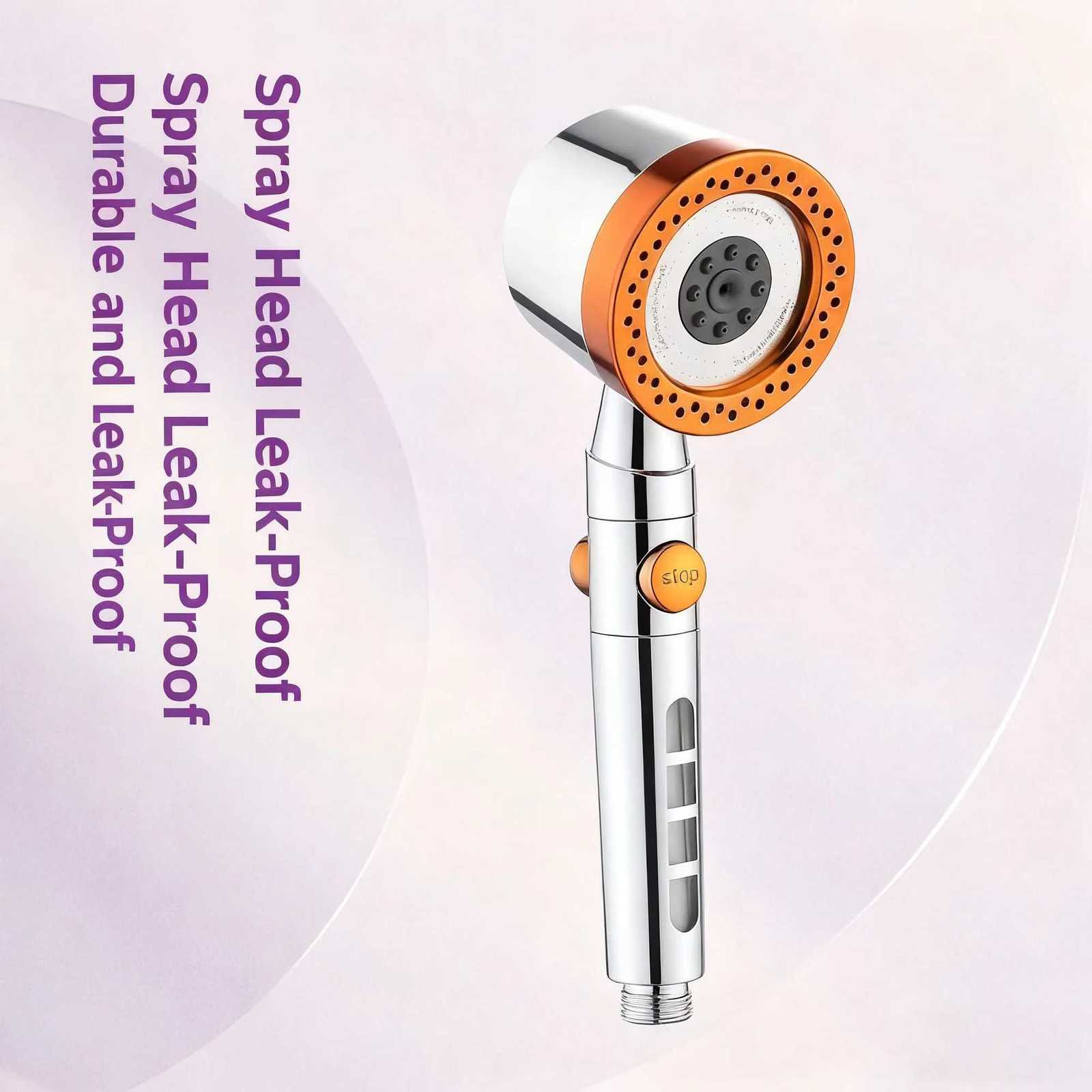 Handheld shower new highpressure watersaving filter shower 5 modes one click bathro accessory set new Y251103