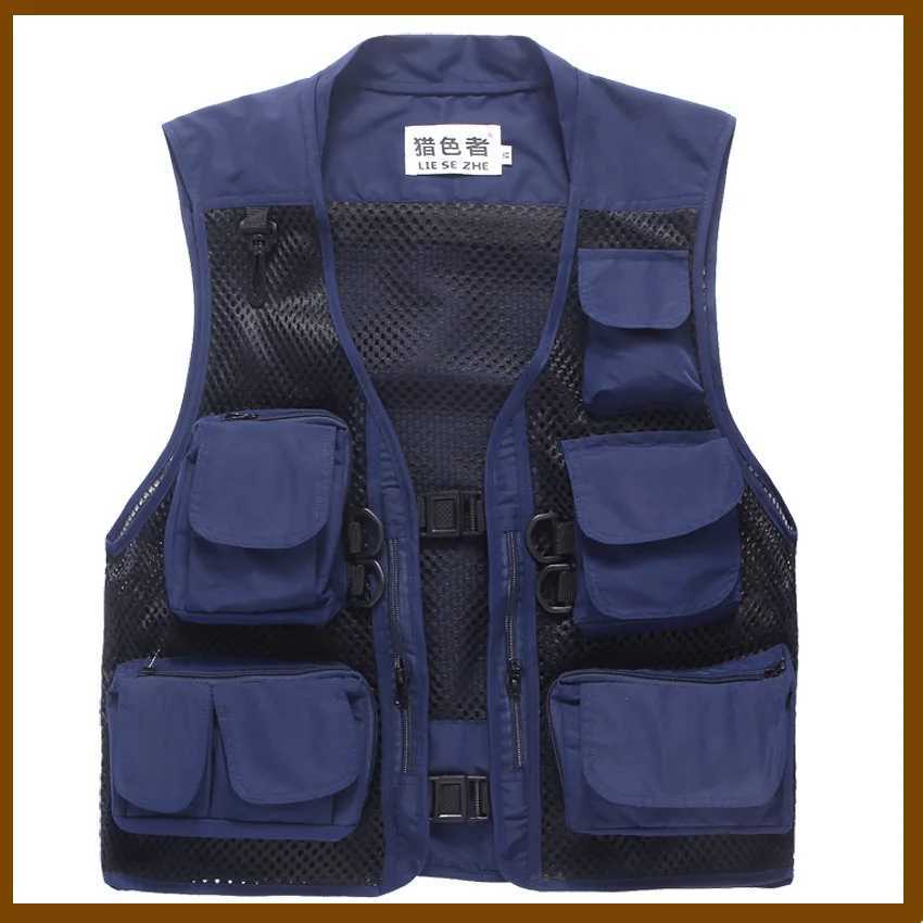Men Women Summer Mesh Hiking Fishing Vest Multi-pocket Breathable Thin Casual Sports Outdoor Hunting Photography Waistcoat X250403
