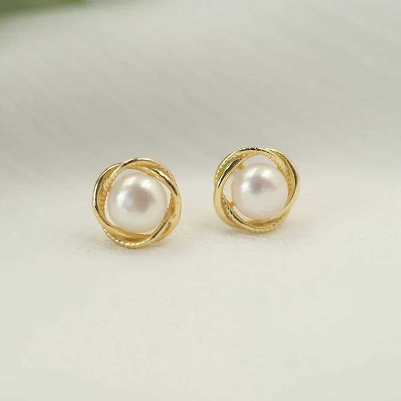 Huitan Chic Small Round Imitation Pearl Stud Earrings for Women Daily Wear Simple Elegant Female Earrings Fancy Anniversary Gift C251103