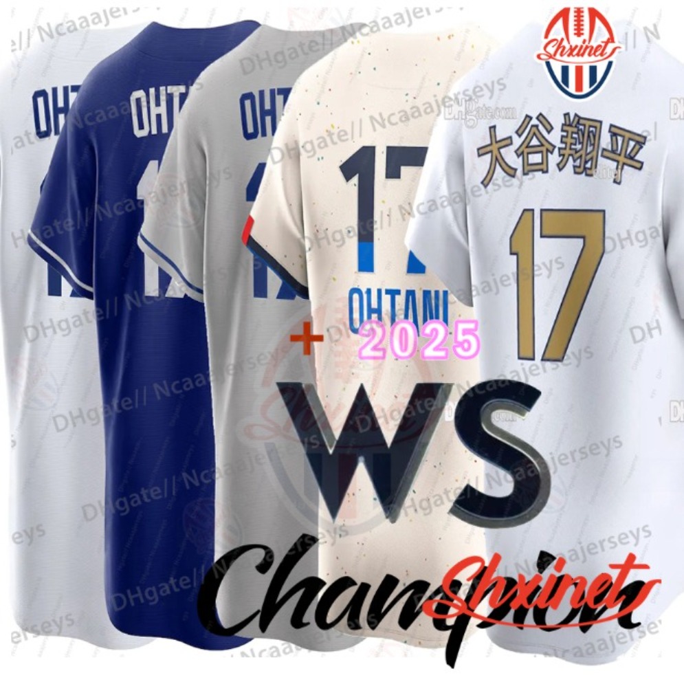 Custom 2025 World Series Champion Baseball Jerseys Yoshinobu Yamamoto Shohei Ohtani Mookie Betts Roki Sasaki Tommy Edman Freddie Freeman Smith Edman M
