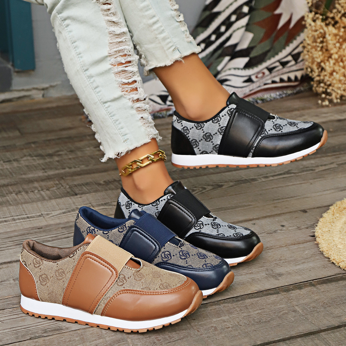 Free shipping designer casual shoe plus size women black navy blue brown comfortable breathable wear-resisting outdoor sport shoe new