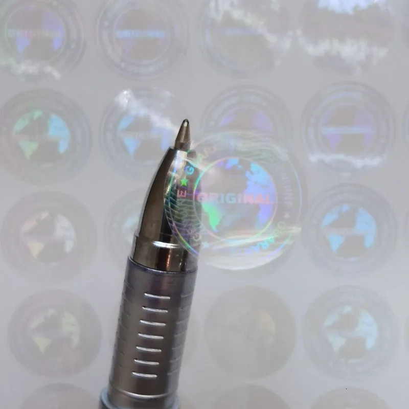 290pcs 20mm Diameter Round Transparent Hologram Orignal Sticker Genuine Guarranteed Avoid Open Tamper Proof Clear Label Seal 250402