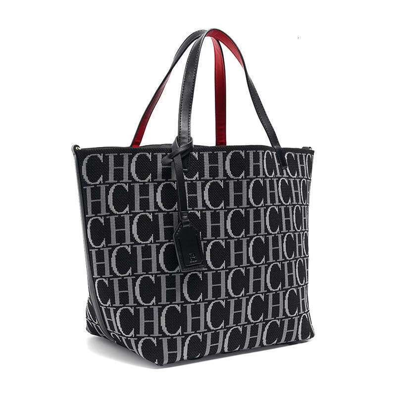 Women's Bags CHHC Fashion Simple Commuter Travel Classic Large Capacity Solid Color Bucket Bag Trendy Letter Women's Handbag