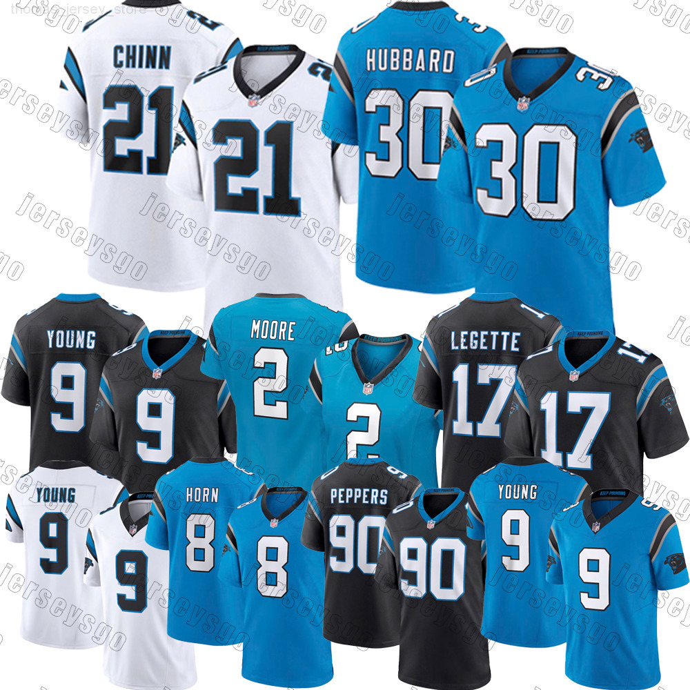 9 Bryce Young Tetairoa McMillan Football Jersey PanthersS Chuba Hubbard Luke Kuechly Xavier Legette Jeremy Chinn Jonathan Mingo Ikem Ekwonu Carolina Jersey