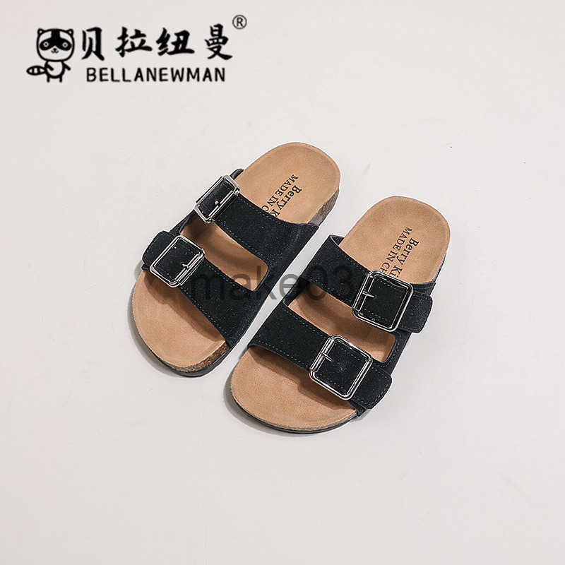 Boken shoes for boys cork sandals 2025 summer new style for childrens indoor and outdoor sandals medium and large childrens straight drag J250403