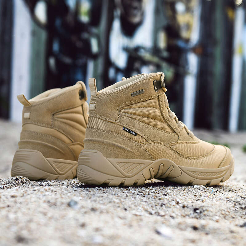 K788 Large Field Training Combat Boots, High Top Hiking Mountaineering Shoes, Autumn and Winter Men's Outdoor Desert Boots