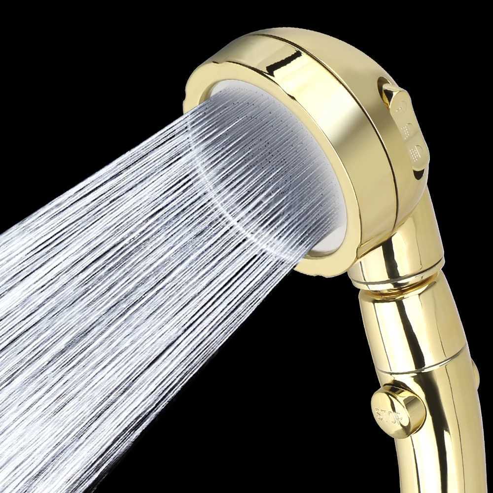 360 Degrees Rotating Handheld Shower 3 Spray Setting with ONOFF Pause Switch Adjustable Water Saving Shower Y251103