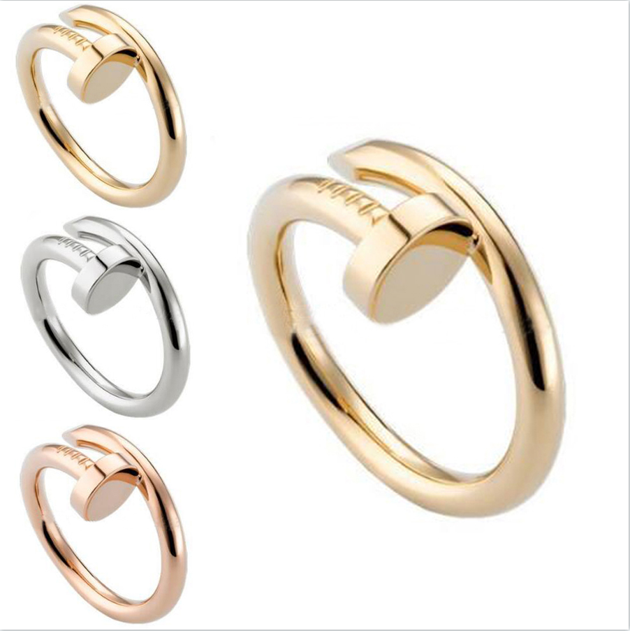 Designer Nail Ring Luxury Jewelry Midi Rings For Women Titanium Steel Alloy Gold-Plated Process Fashion Accessories Never Fade Not Allergic good