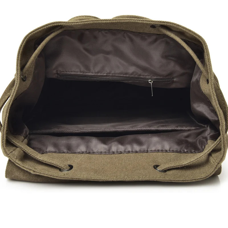 High Quality Canvas Men Backpack Large Shoulder School Bag Rucksack For Travel Fashion Camping Bags Fashion Simple Bags 251104