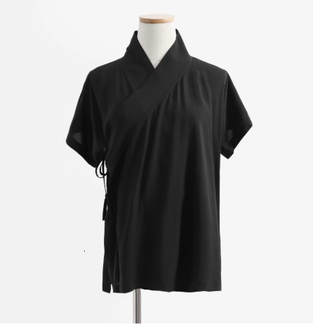 Chinese Style Men Shirt Solid Color Retro Hanfu Long Sleeve Elegant Lace Up Vintage Stand Collar Mens Shirts Camisa 240715