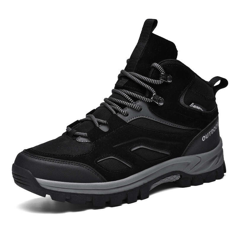 Autumn New Men's Trendy Outdoor Mountaineering Large Youth Lace up Sports and Casual Shoes