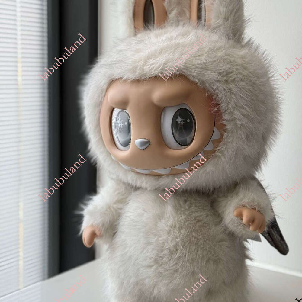 Labubu Zimomo Angel Chief 38cm Big Baby Vinyl Face Blind Box Plush Doll Ornament National Edition