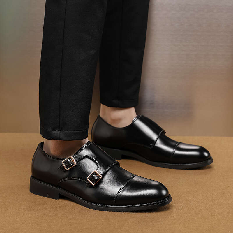 2024 Large Sizes, New Casual Fashionable Men's Business Dress Leather Shoes, Trendy Seasons