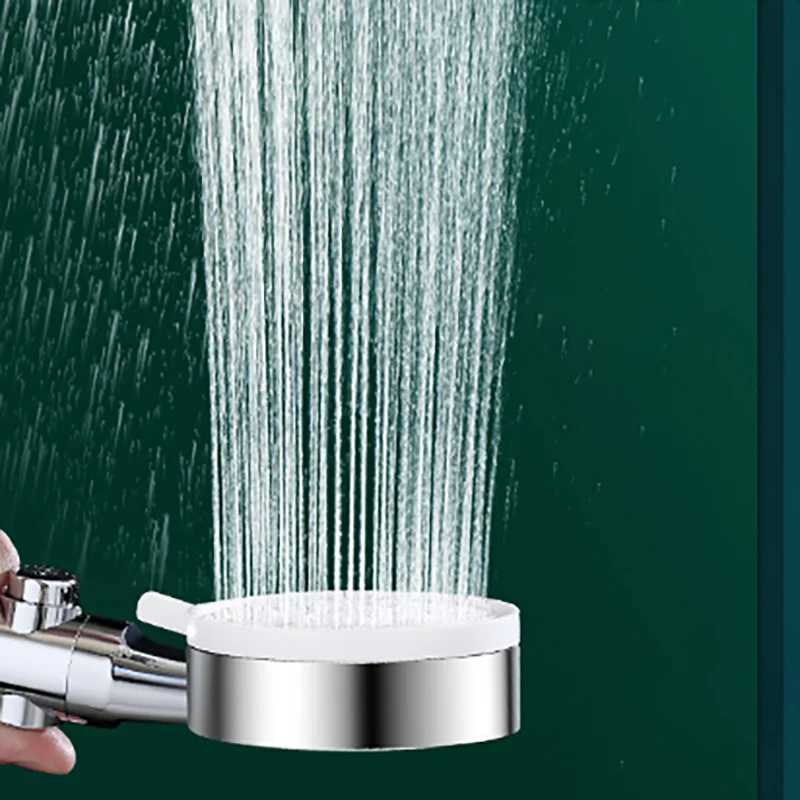 Shower Water Saving 5 Mode Adjustable High Pressure Shower Onekey Stop Water Massage Eco Shower Bathro Accessories Y251103